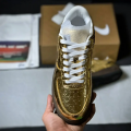 VIRGIL ABLOH X L V X AIR FORCE 1 LOW METALLIC GOLD