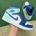 JORDAN 1 MID BLUE MINT