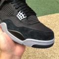 JORDAN 4 RETRO BLACK CANVAS