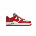 L*uis V*itton Nike Air Force 1 Low By Virgil Abloh White Red