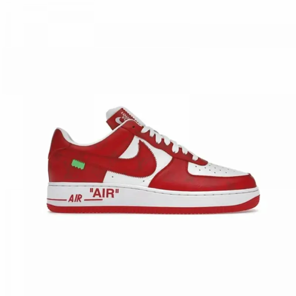 L*uis V*itton Nike Air Force 1 Low By Virgil Abloh White Red