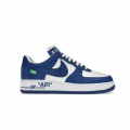 L*uis V*itton Nike Air Force 1 Low By Virgil Abloh White Royal