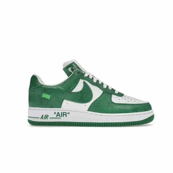 L*uis V*itton Nike Air Force 1 Low By Virgil Abloh White Green