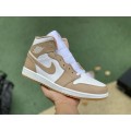 Jordan 1 Mid Tan Gum