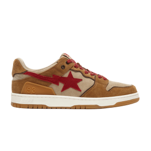 Bape Sk8 Sta Low Wheat Red