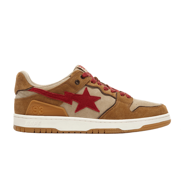 Bape Sk8 Sta Low Wheat Red