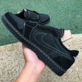 TRAVIS SCOTT X JORDAN 1 LOW BLACK PHANTOM