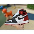 Jordan 1 Retro High Satin Black Toe (W)