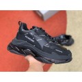 Triple S Sneaker Allover Logo  Black