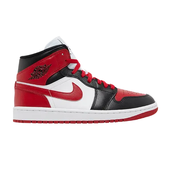 JORDAN 1 MID ALTERNATE BRED TOE (W)