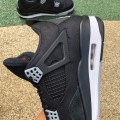 JORDAN 4 RETRO BLACK CANVAS