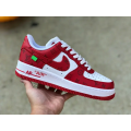 L*uis V*itton Nike Air Force 1 Low By Virgil Abloh White Red