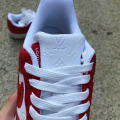 L*uis V*itton Nike Air Force 1 Low By Virgil Abloh White Red