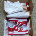 L*uis V*itton Nike Air Force 1 Low By Virgil Abloh White Red