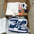 L*uis V*itton Nike Air Force 1 Low By Virgil Abloh White Royal