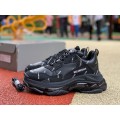 Triple S Sneaker Allover Logo  Black