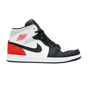 JORDAN 1 MID SE RED BLACK TOE