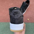 Fragment Design x CLOT x Air Force 1 Black Silk