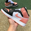 JORDAN 1 MID WHITE LIGHT MADDER ROOT (GS)