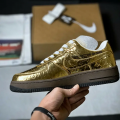 VIRGIL ABLOH X L V X AIR FORCE 1 LOW METALLIC GOLD