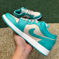 JORDAN 1 LOW TROPICAL TEAL SANDY BEIGE