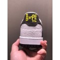 Bape Sk8 Sta White Metallic Silver