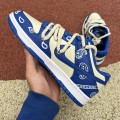 Custom x Dunk Low Retro Lot Blue White Paisley