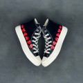 Comme des Garçons Play x Chuck 70 Hi Top Multi Heart Black