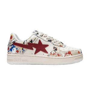 BAPESTA LOW PAINT SPLATTER  IVORY