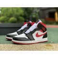 Jordan 1 Mid Black Gym Red