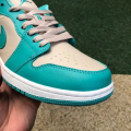 JORDAN 1 LOW TROPICAL TEAL SANDY BEIGE