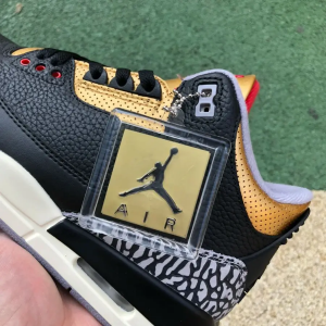 JORDAN 3 RETRO BLACK GOLD (W)