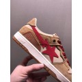 Bape Sk8 Sta Low Wheat Red