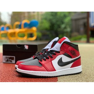 Jordan 1 Mid Chicago Black Toe