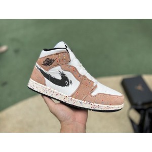 Jordan 1 Mid SE Brushstroke Paint Splatter