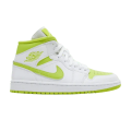 JORDAN 1 MID WHITE LIME (W)