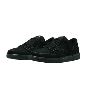 TRAVIS SCOTT X JORDAN 1 LOW BLACK PHANTOM