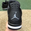 JORDAN 4 RETRO BLACK CANVAS