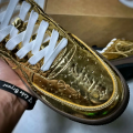 VIRGIL ABLOH X L V X AIR FORCE 1 LOW METALLIC GOLD