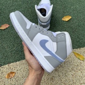 Jordan 1 Mid Wolf Grey Aluminum (W)