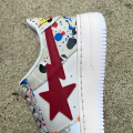 BAPESTA LOW PAINT SPLATTER  IVORY