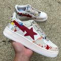 BAPESTA LOW PAINT SPLATTER  IVORY