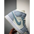 JORDAN 1 MID SE SAIL LIGHT BLUE