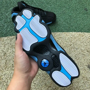 JORDAN 13 RETRO BLACK UNIVERSITY BLUE