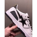 Bape Sk8 Sta White Metallic Silver